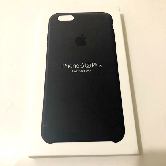 Apple Iphone Leather Case 6-7-8 Plus Black Leather New In box